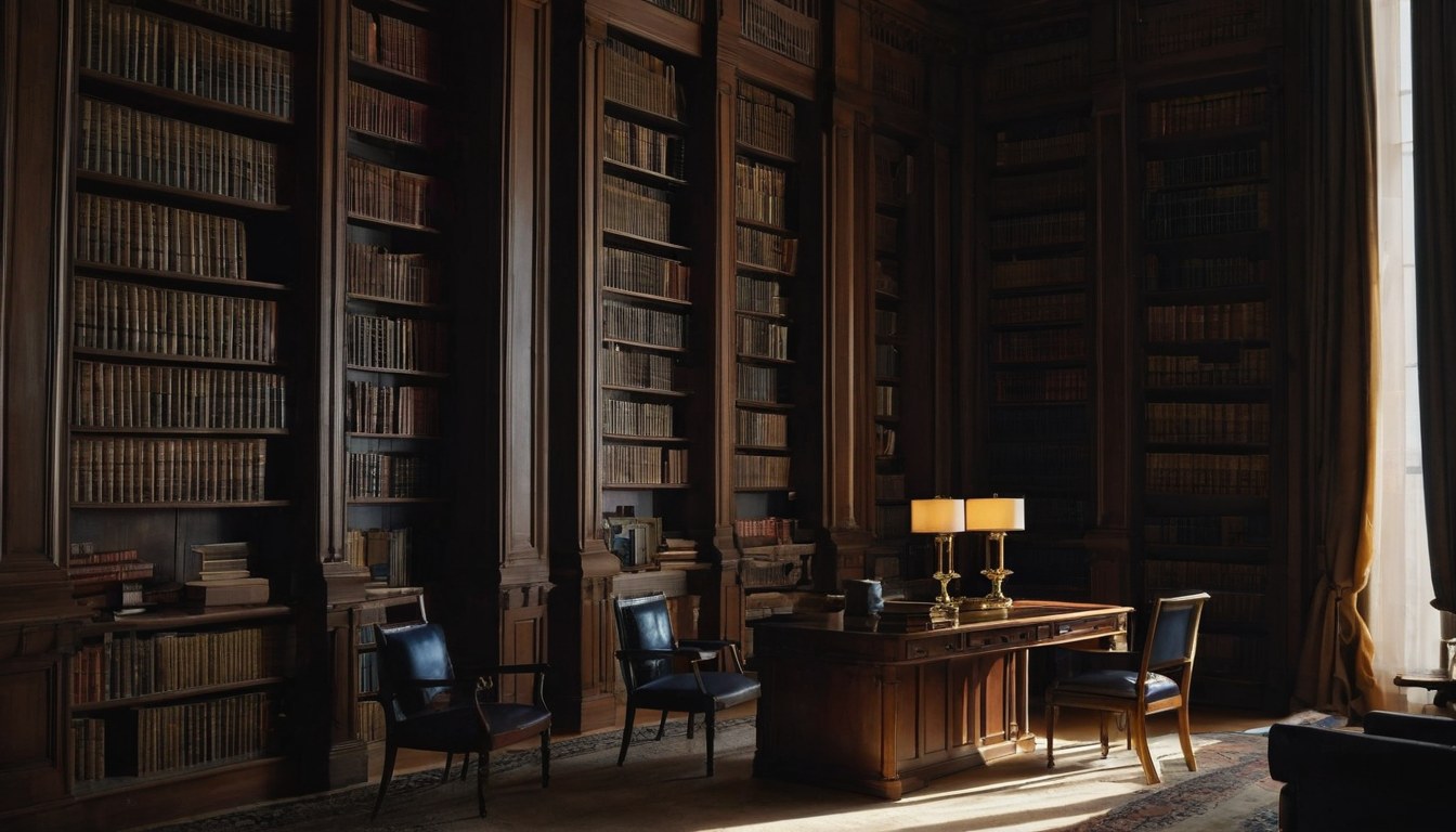 Biblioteca jurídica con volúmenes legales encuadernados en Ciudad de México