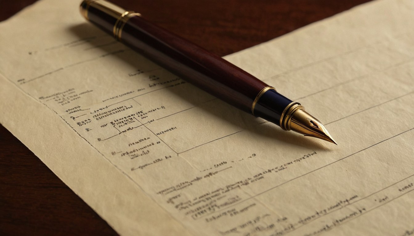 Pluma fuente sobre documento legal en Ciudad de México