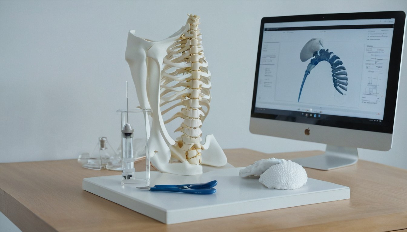Modelos anatomicos en consultorio ortopedico