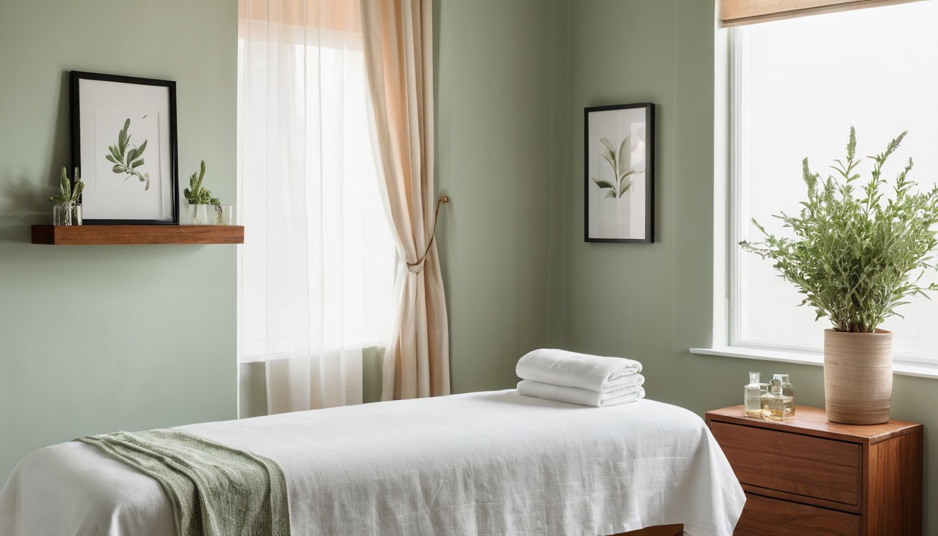 Cabina de estética profesional con luz natural y ambiente relajante en Ciudad de México