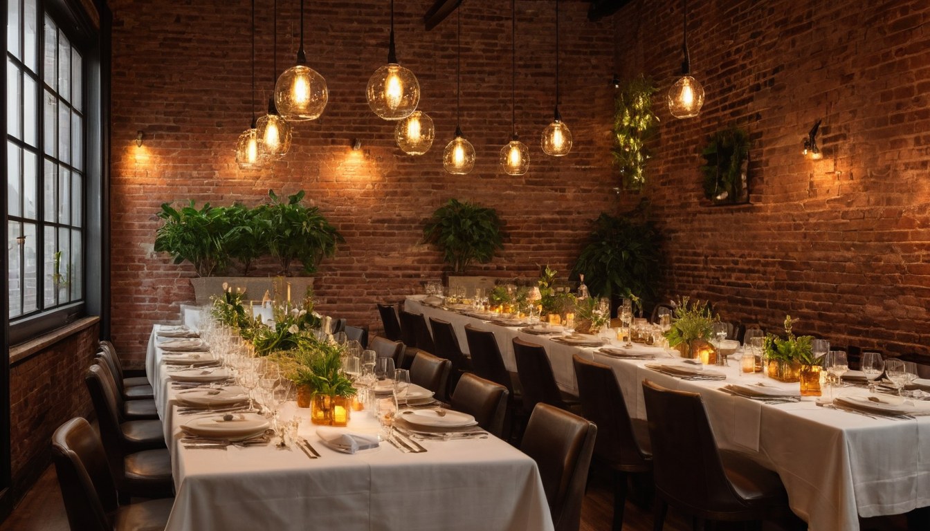 Comedor elegante listo para recibirte