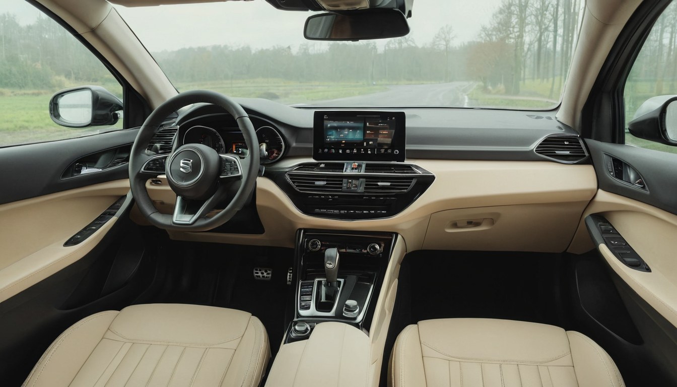 Interior de auto con doble mando para clases de manejo en Ciudad de México