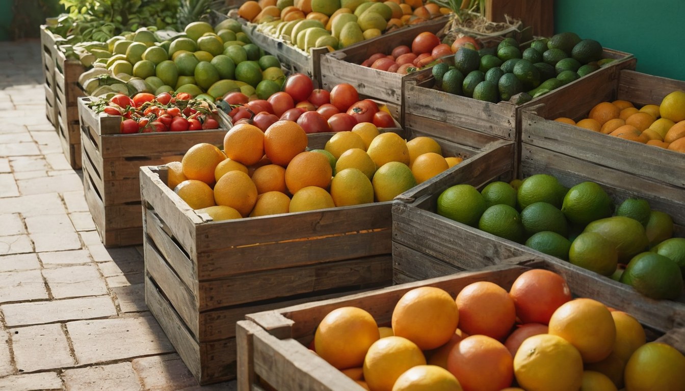 Exhibidor de frutas y verduras frescas de Tu Negocio en Ciudad de México
