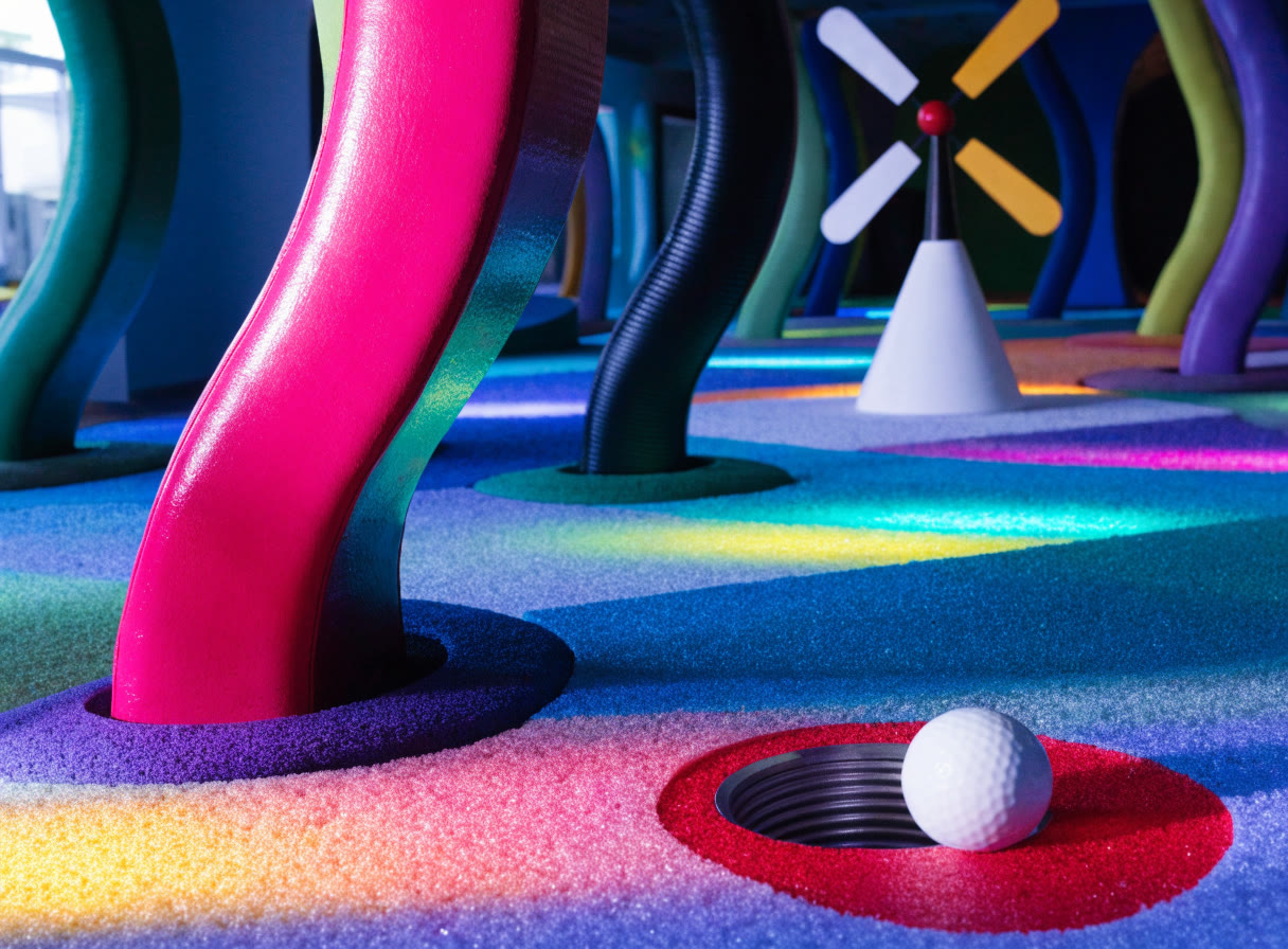 Minigolf luminoso
