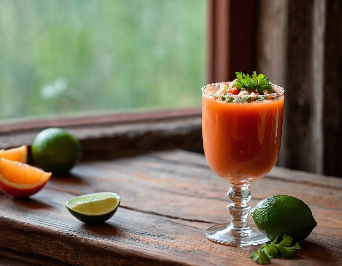 Coctel de camarón fresco preparado en Ciudad de México