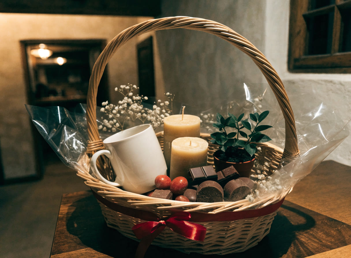 Canastas y sets de regalo: detalle de regalo preparado
