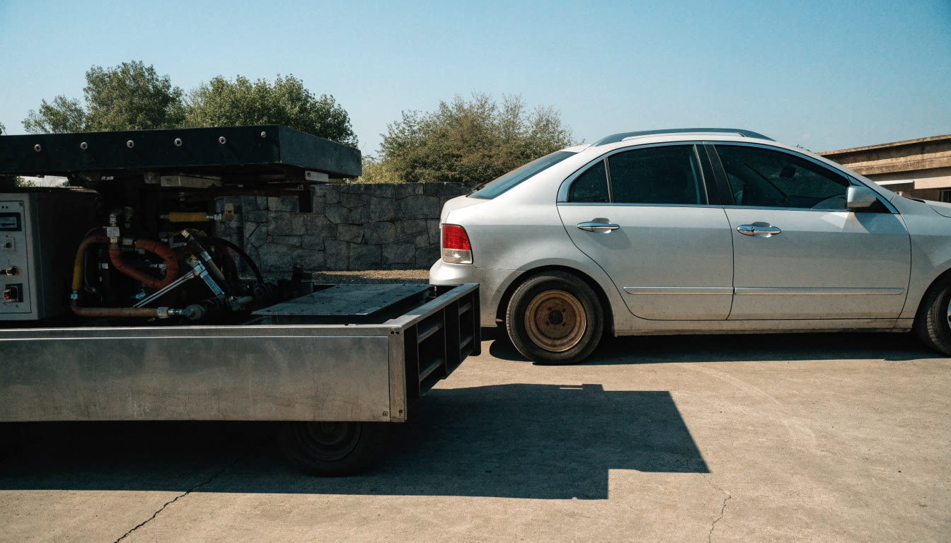 Traslado por daño de rueda: servicio de grúa y traslado vehicular