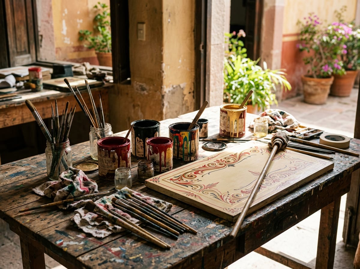 Rotulación artística a mano