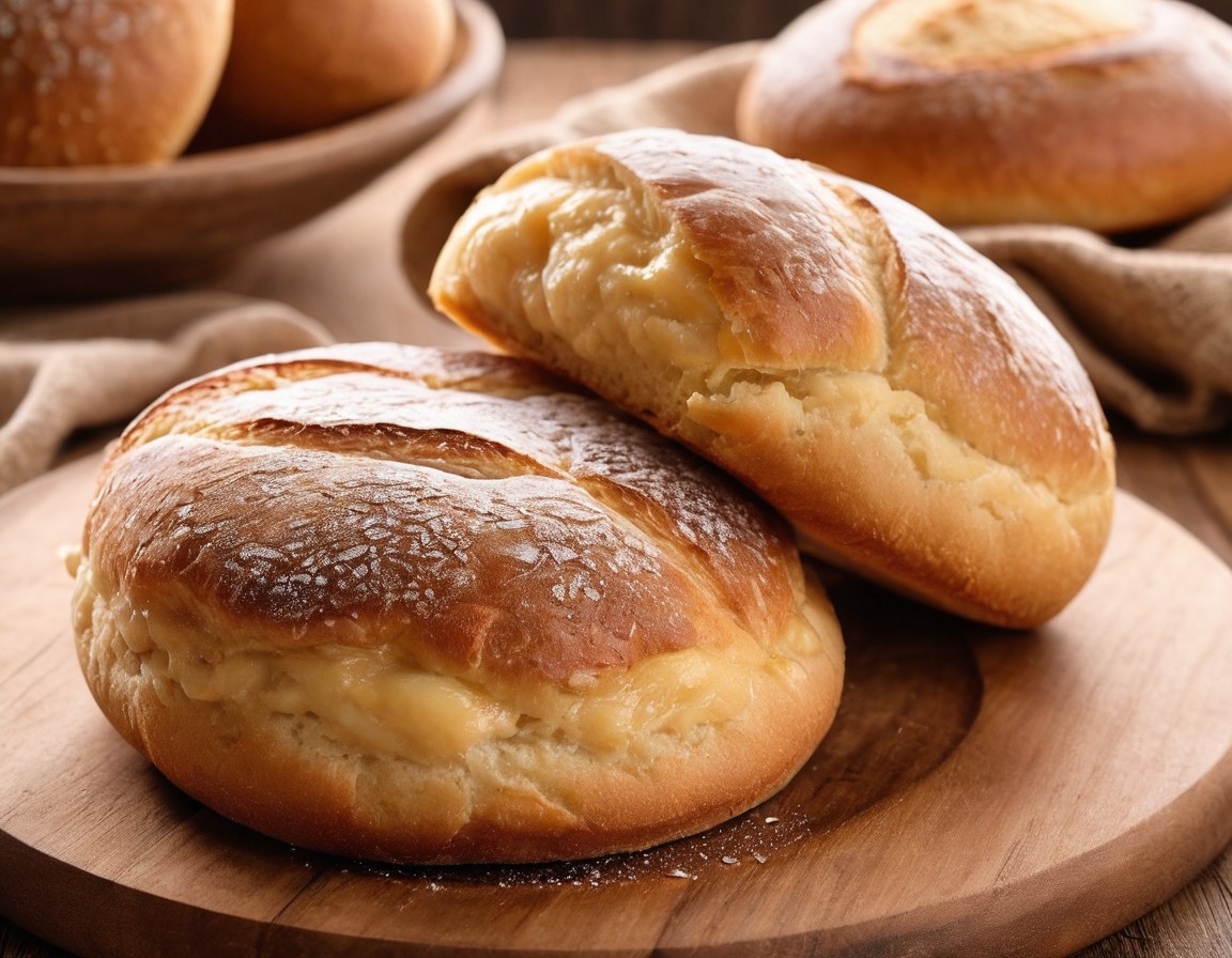 Pan de sal recién horneado