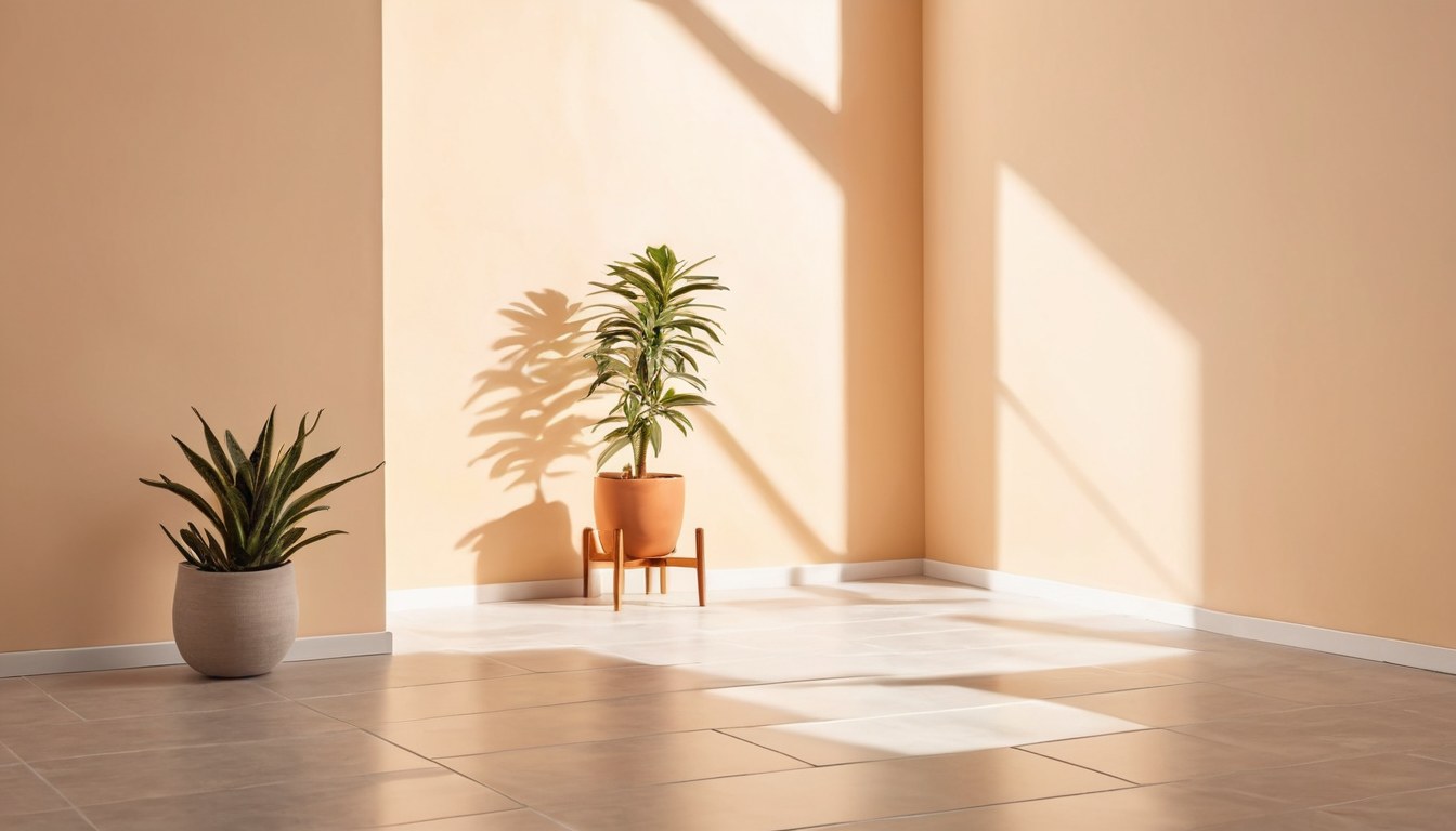 Interior residencial recién pintado con acabado profesional en Ciudad de México