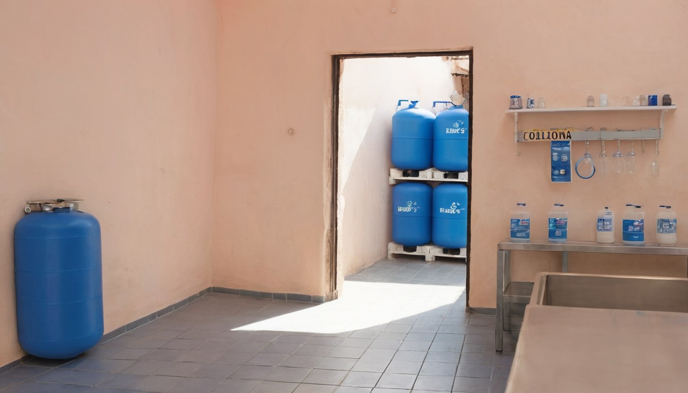 Purificadora de agua en Ciudad de México — interior limpio con garrafones y equipo de purificación