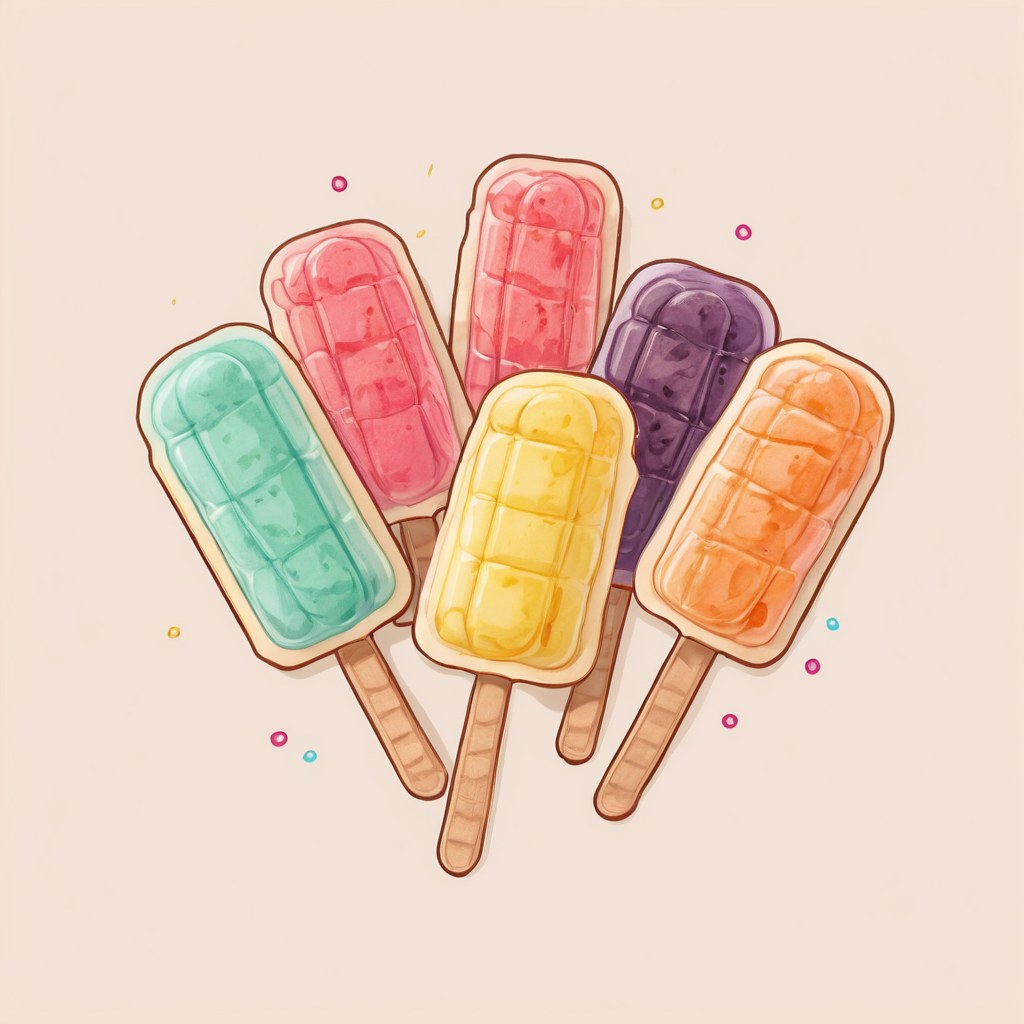 Paletas de leche y agua