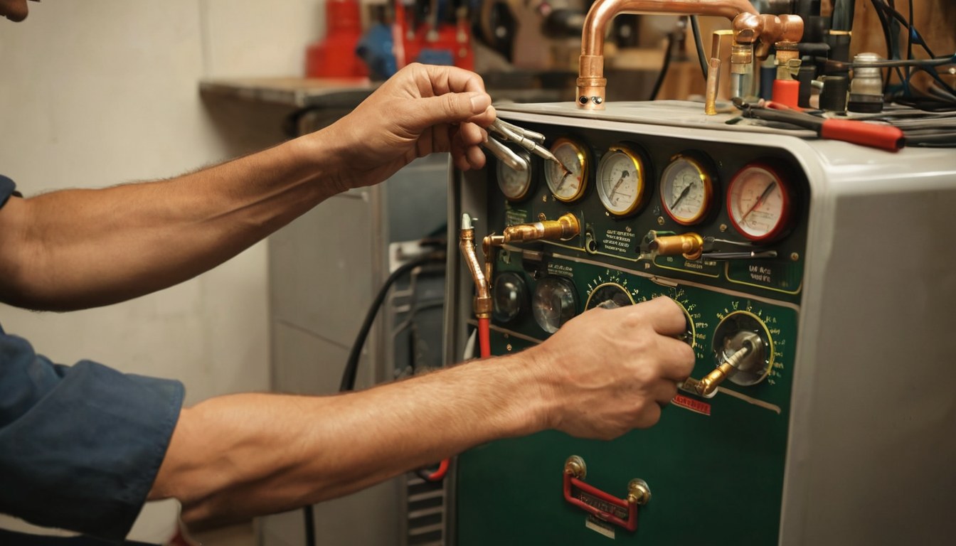 Técnico especializado reparando un refrigerador a domicilio en Ciudad de México
