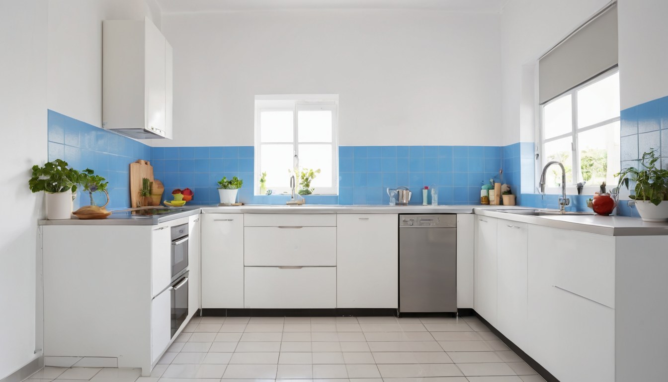 Cocina moderna con refrigerador y estufa en Ciudad de México