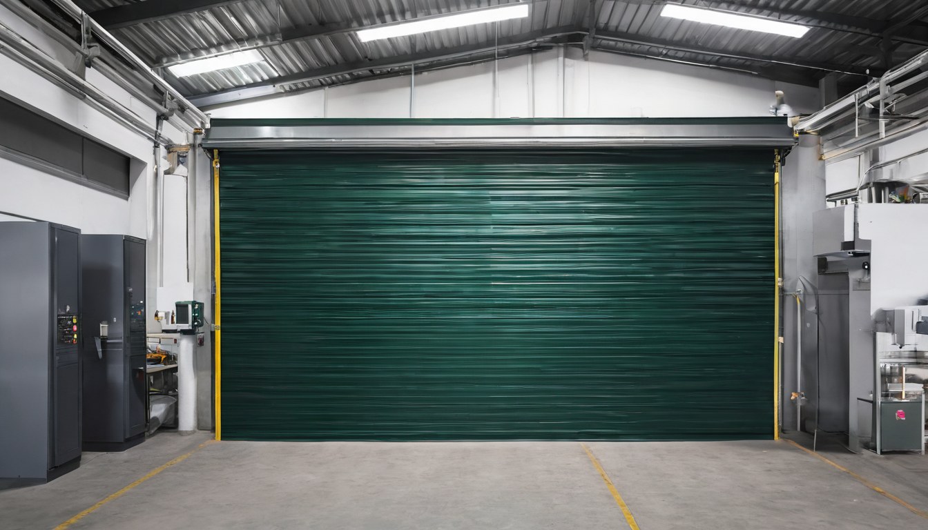 Cortina microperforada en un frente comercial